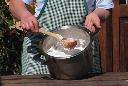Laboratorio formaggio - Formazione della cagliata